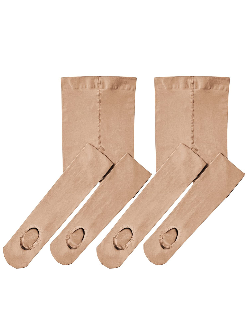 Stelle Girls' Convertible & Transition Ballet Tights for Toddler Dance Kid