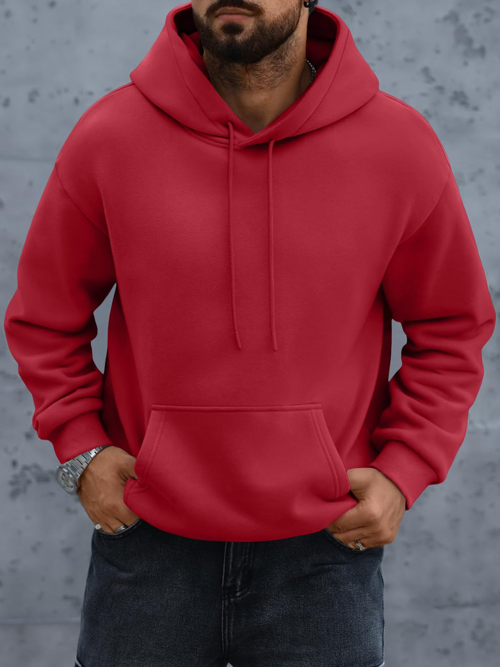 EFAN Mens Oversized Hoodies Fleece Lined Sweatshirts