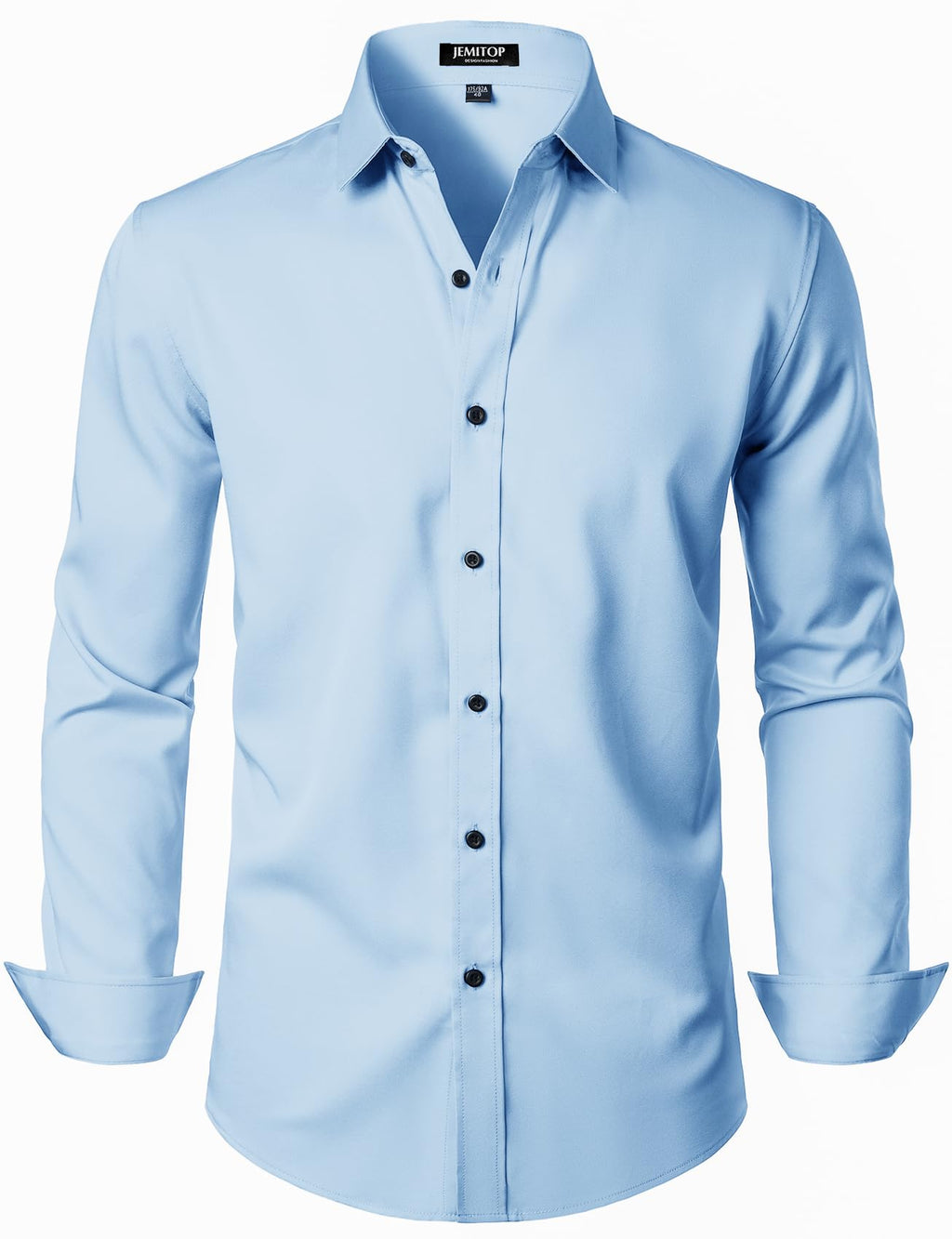 JEMITOP Mens Stretch Wrinkle Free Dress Shirts