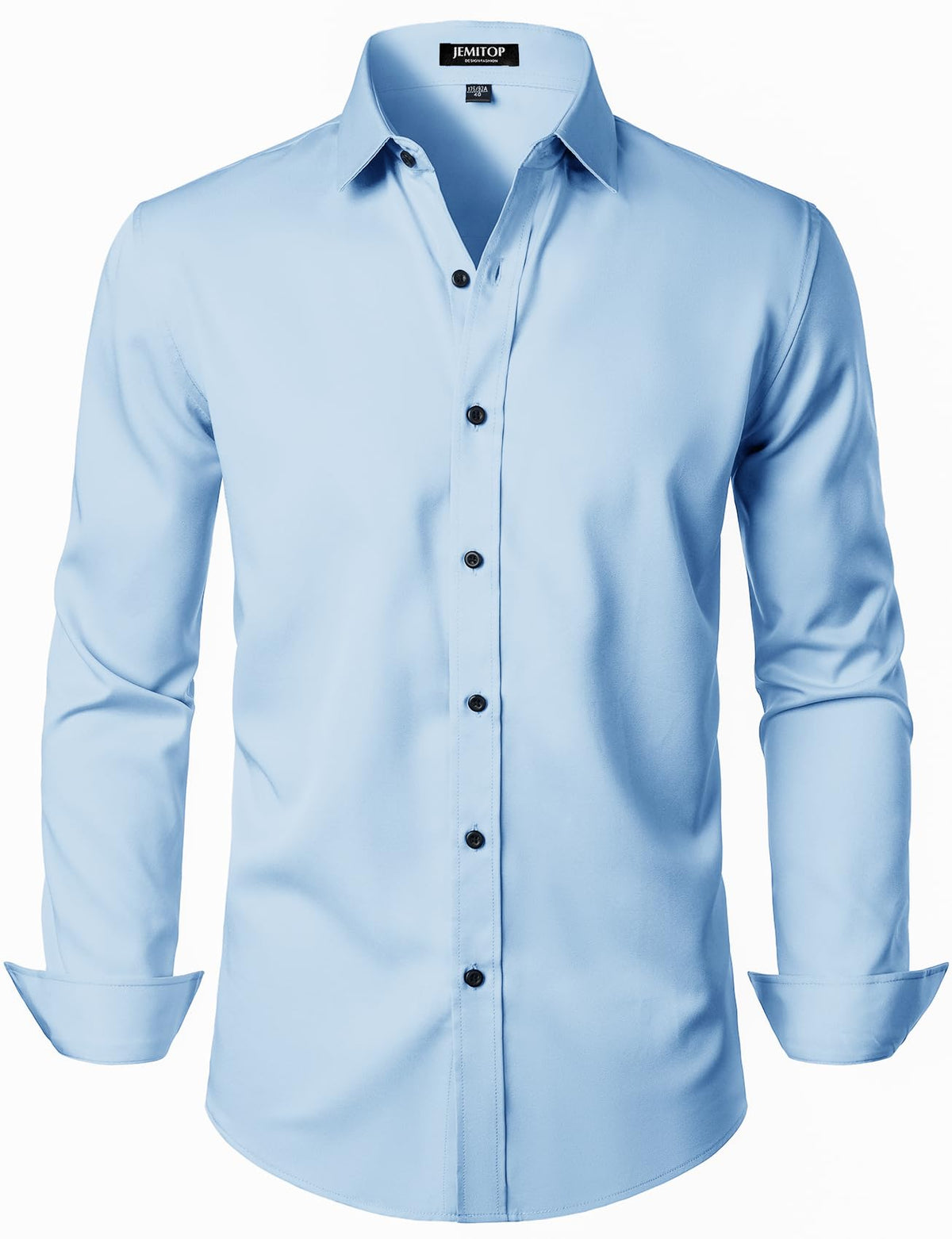 JEMITOP Mens Stretch Wrinkle Free Dress Shirts