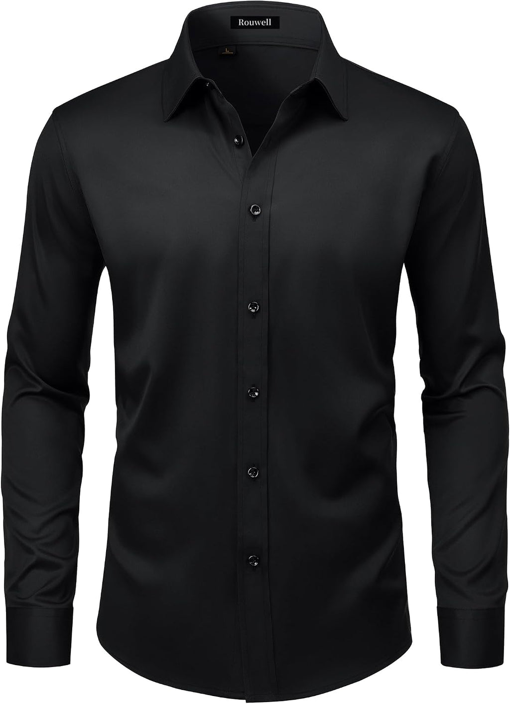 Men’s Wrinkle Free Dress Shirts Regular Fit Long Sleeve Non Iron Business Casual Wedding Stretch Button Down Shirt