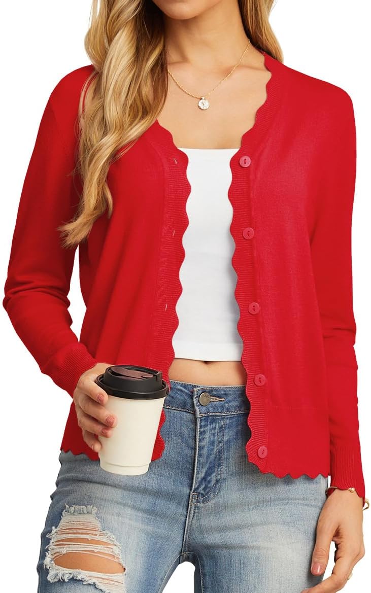 GRECERELLE Cardigan Sweaters for Women Lightweight 2026 Fall Outfits