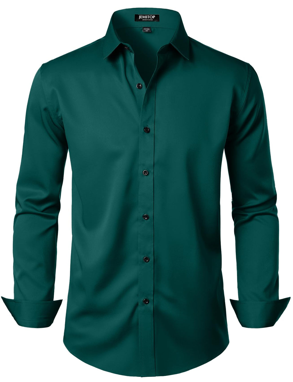 JEMITOP Mens Stretch Wrinkle Free Dress Shirts