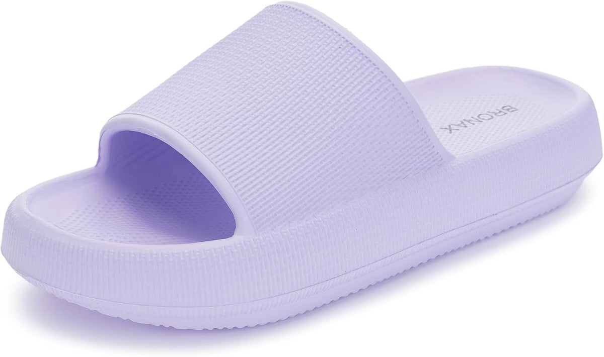 BRONAX Cushioned Thick Sole Pillow Slippers for Women and Men Y10