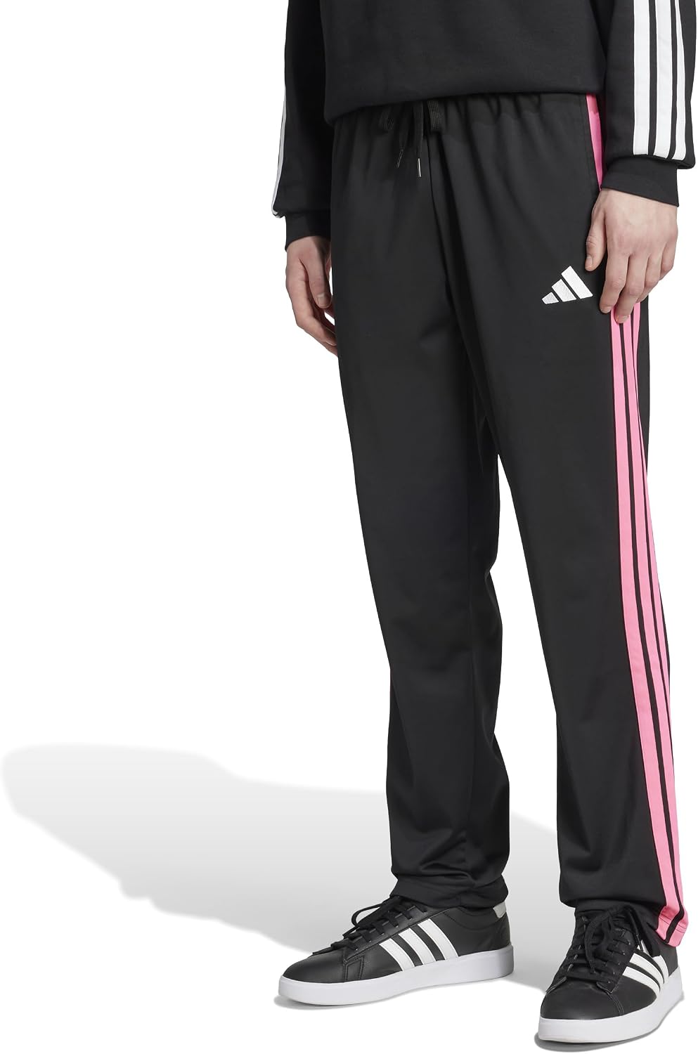 adidas Mens Dayready Open Hem Tracksuit Bottoms Casual - Black