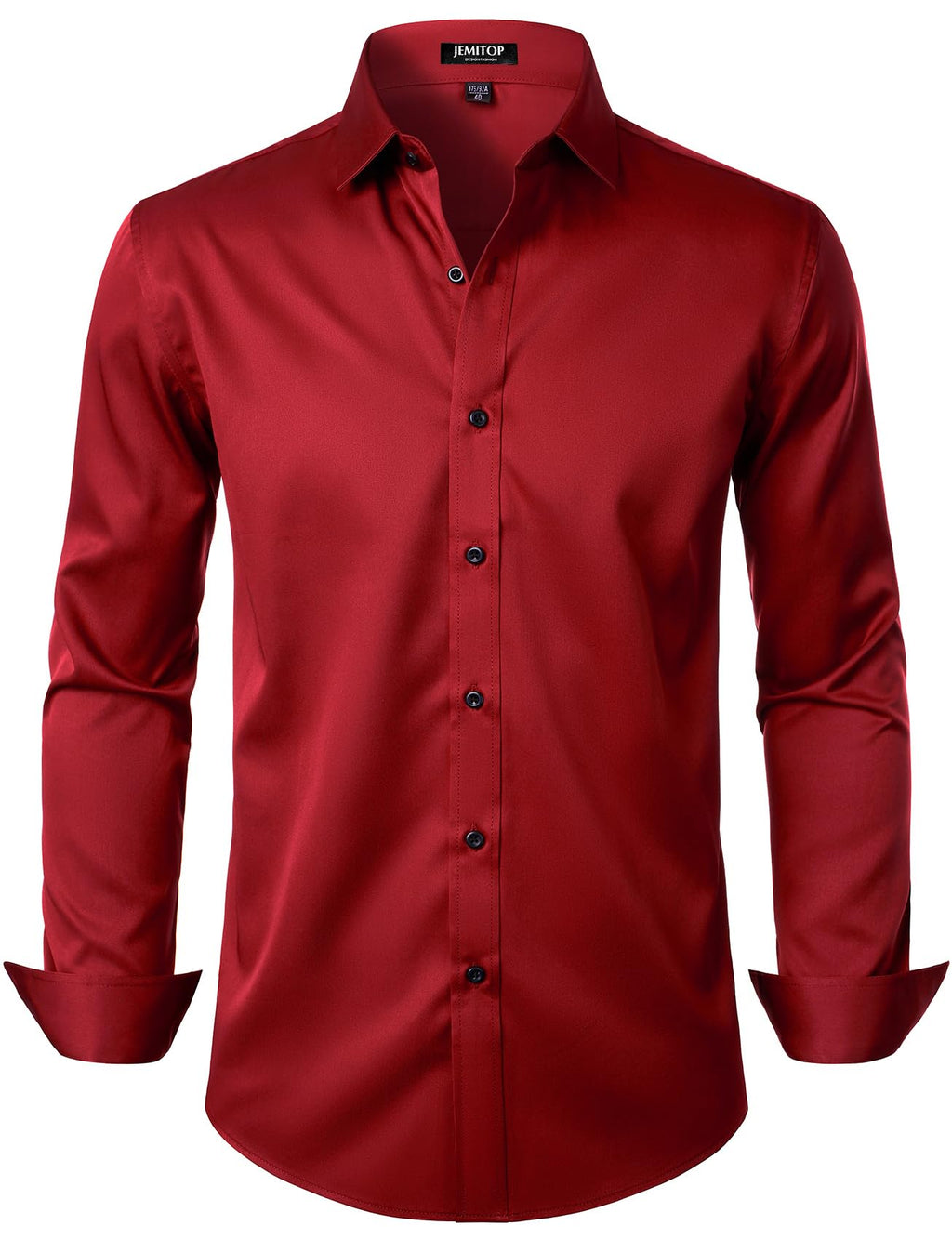JEMITOP Mens Stretch Wrinkle Free Dress Shirts