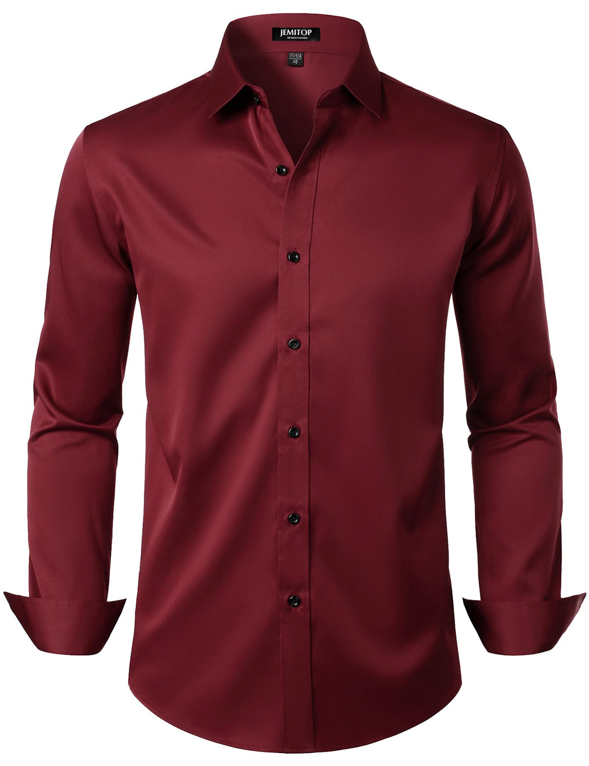 JEMITOP Mens Stretch Wrinkle Free Dress Shirts