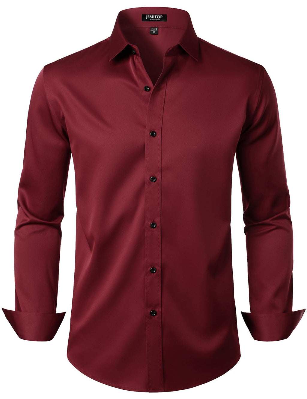JEMITOP Mens Stretch Wrinkle Free Dress Shirts