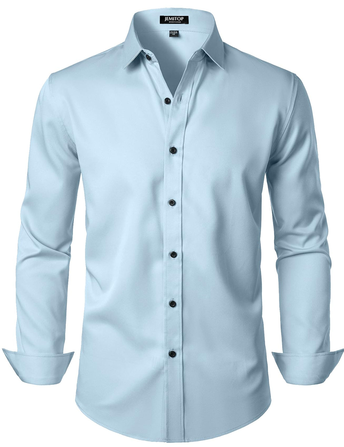 JEMITOP Mens Stretch Wrinkle Free Dress Shirts