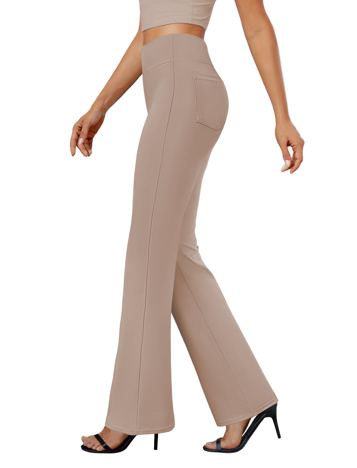 DLOODA Womens Bootcut Dress Pants Business Casual Work Pants with Pockets
