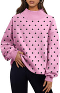 Trendy Queen Womens Mock Neck Sweatshirts Oversized Pullover Fall Outfits