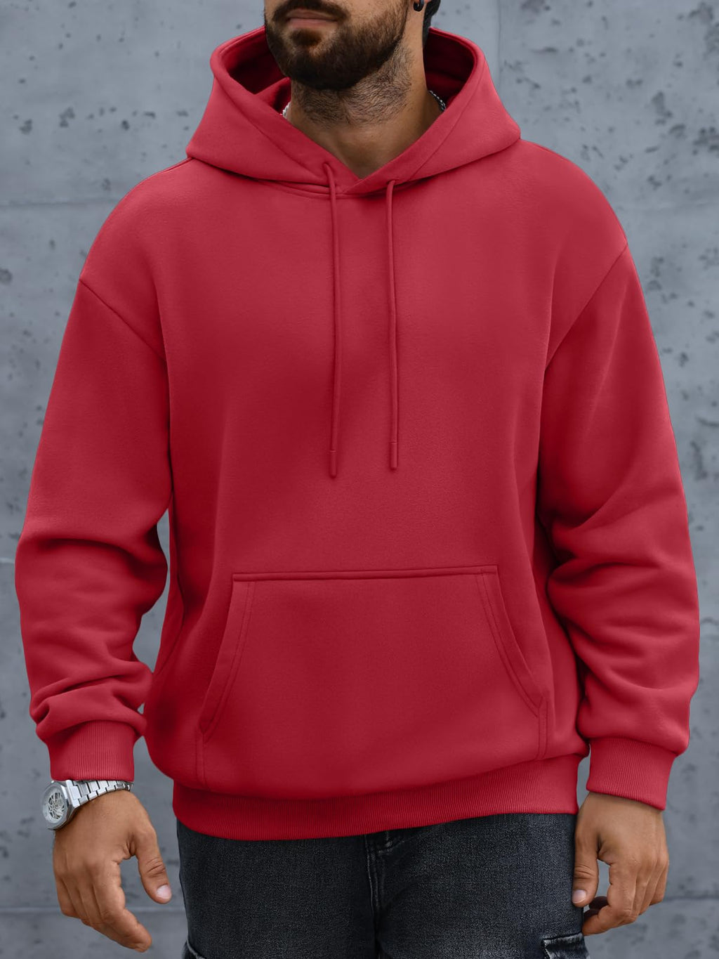 EFAN Mens Oversized Hoodies Fleece Lined Sweatshirts