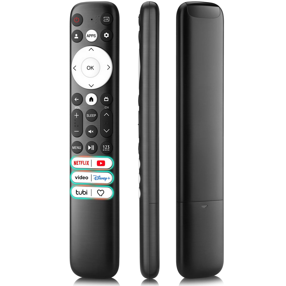 (2 Pack) Replacement Remote Control for Roku TV, for TCL Roku/Onn Roku TVs
