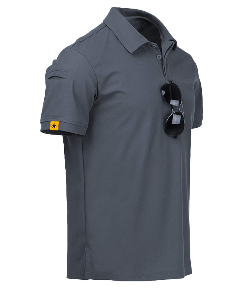 ZITY Mens Polo Shirt Short Sleeve Moisture Wicking Athletic Golf Polos