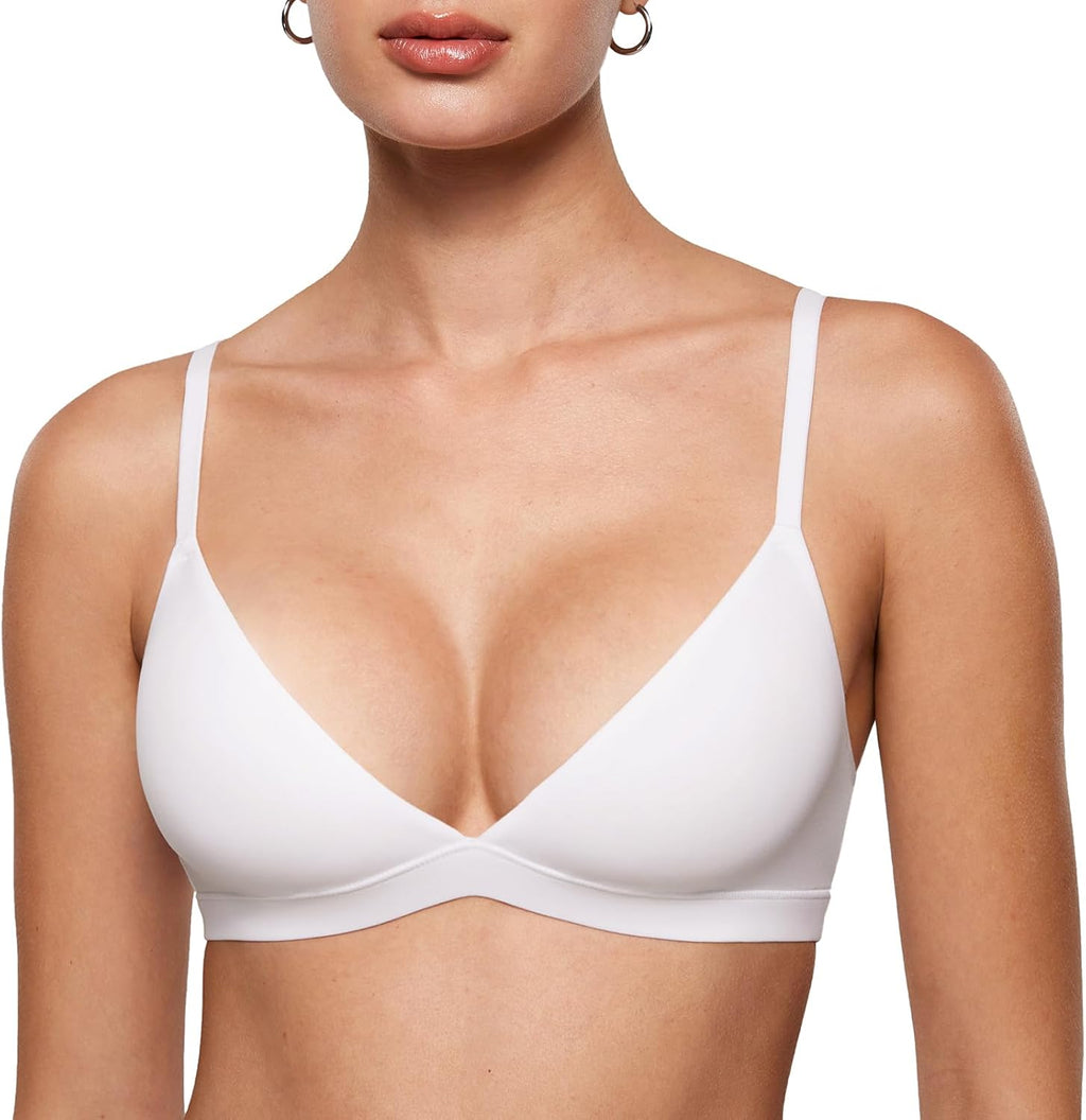 INLYRIC Women's Unlined Triangle Bralette