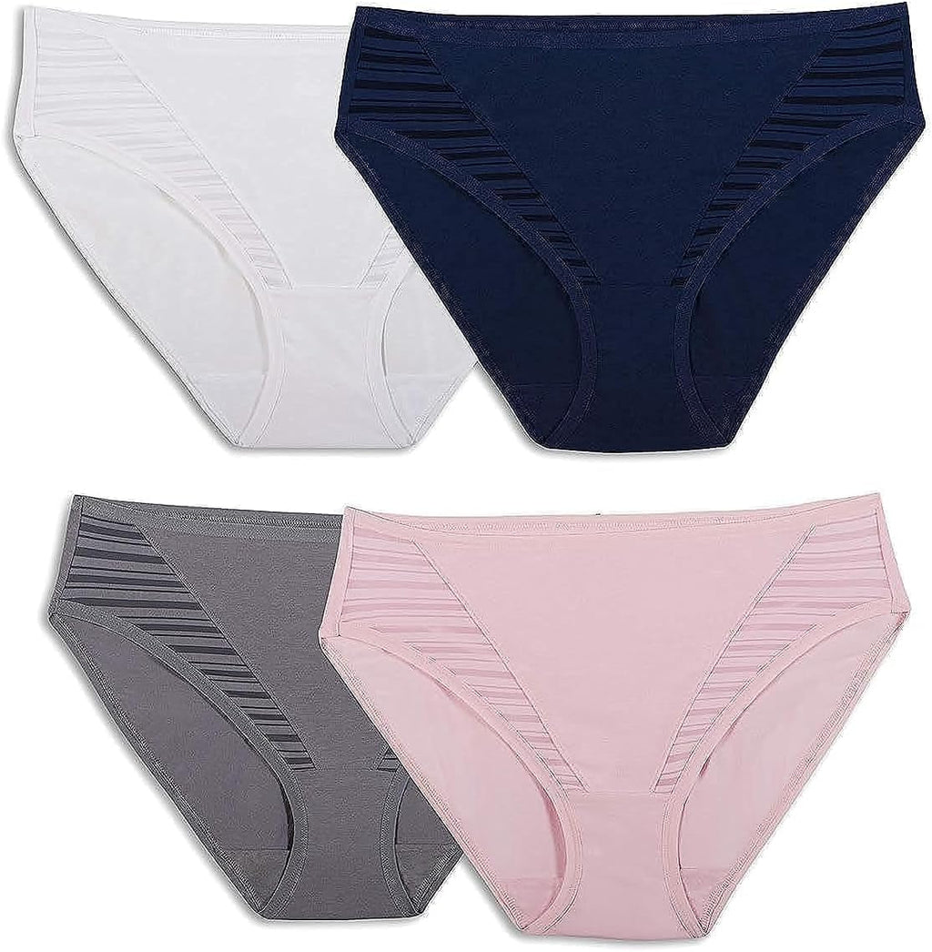 Fruit of the Loom womens Breathable Underwear, Moisture Wicking Keeps You Cool & Comfortable, Available in Plus Size
