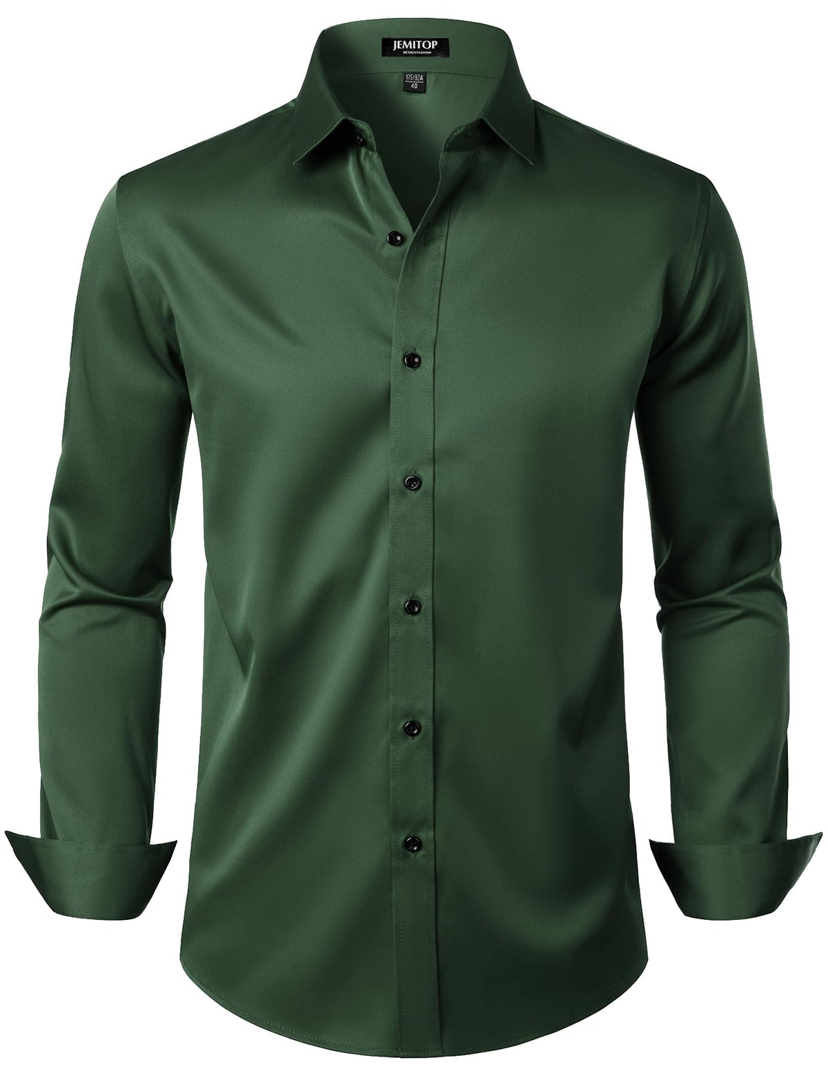 JEMITOP Mens Stretch Wrinkle Free Dress Shirts