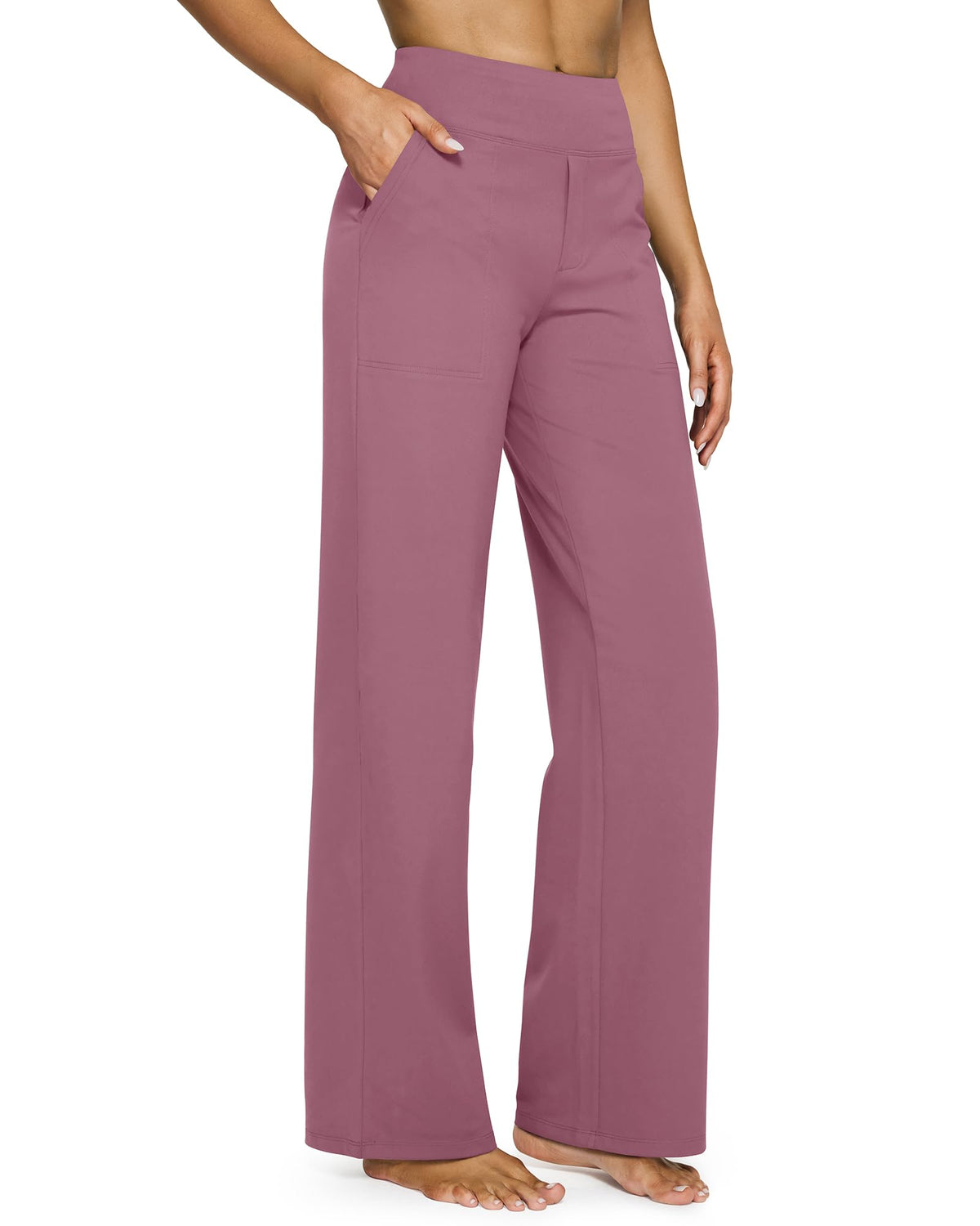 G4Free Yoga Pants for Women Wide Leg Pants with Pockets High Waisted