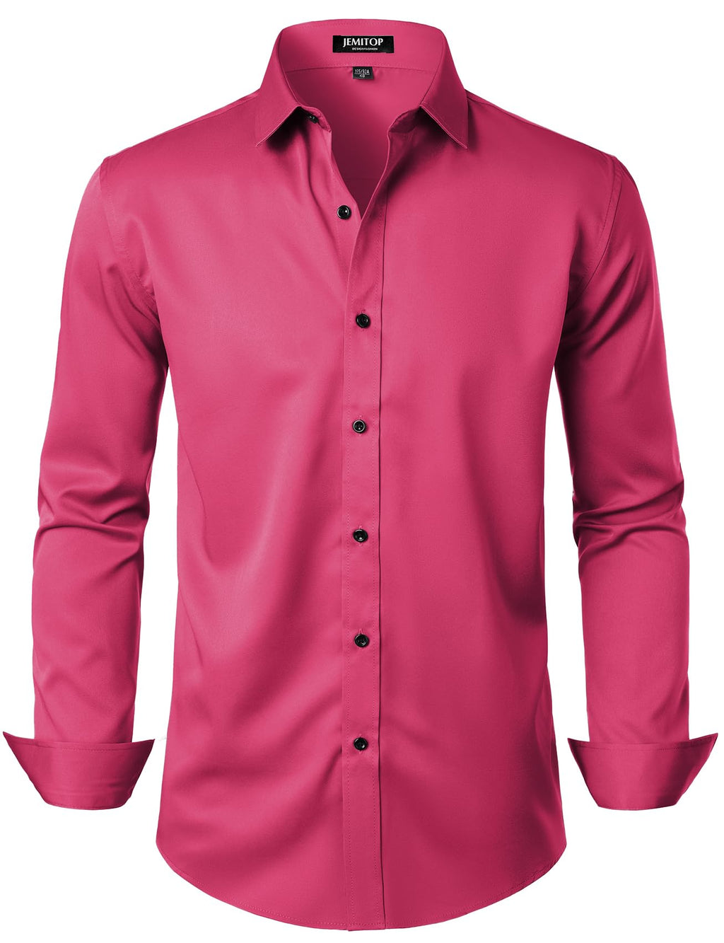 JEMITOP Mens Stretch Wrinkle Free Dress Shirts