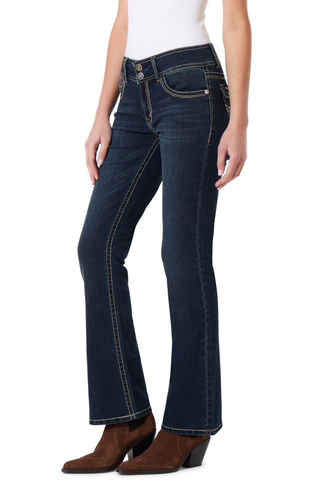 WallFlower Luscious Curvy Bootcut Jeans for Women, Sizes 0-24