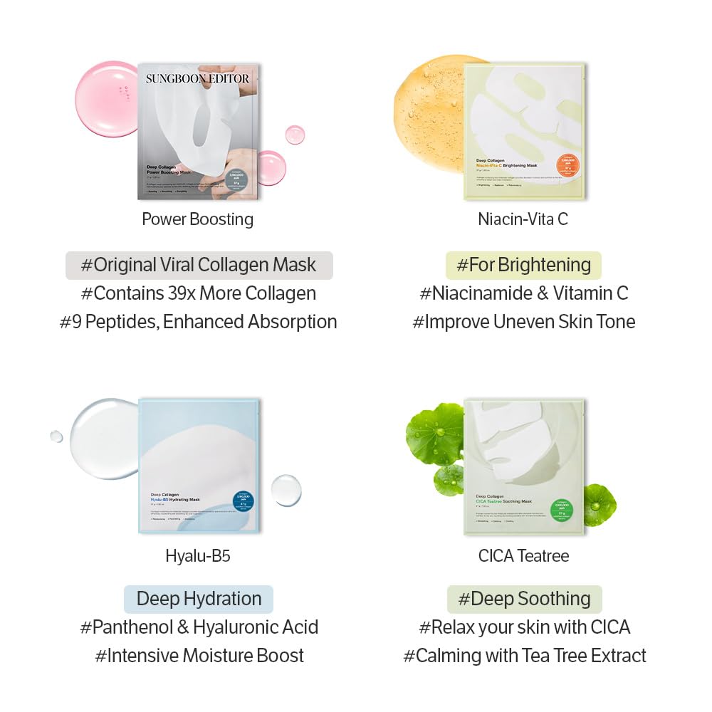 Sungboon Editor Deep Collagen CICA Teatree Soothing Mask