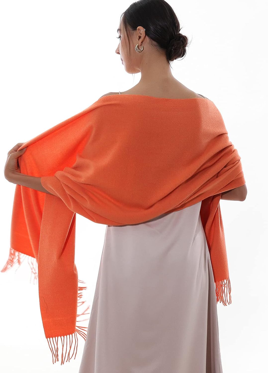 RIIQIICHY Winter Scarfs for Women Pashmina Shawls Wraps for Evening Dresses Large Warm Soft Scarves