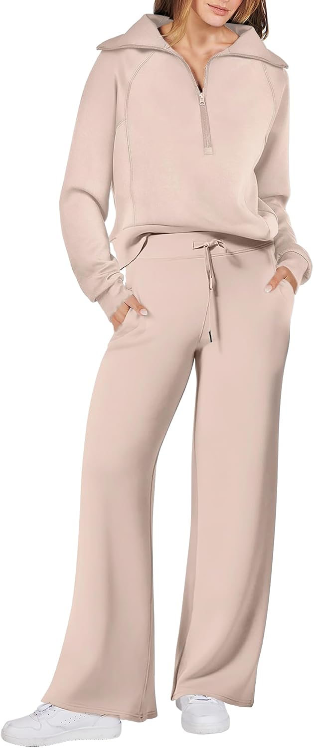 ANRABESS Women 2 Piece Set Sweatsuits Lounge Fall Outfits