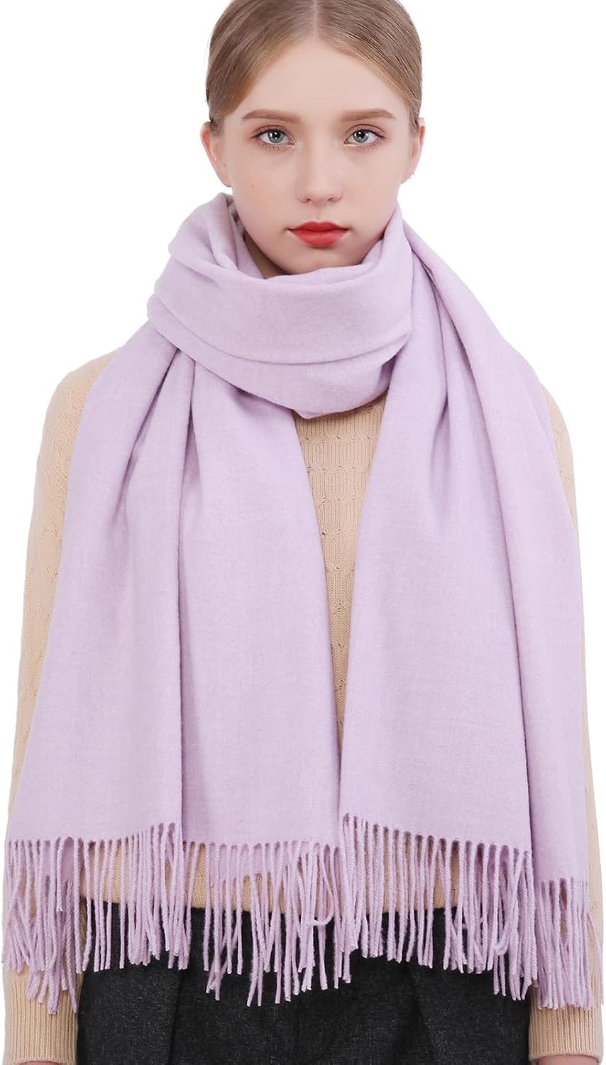 RIIQIICHY Winter Scarfs for Women Pashmina Shawls Wraps for Evening Dresses Large Warm Soft Scarves