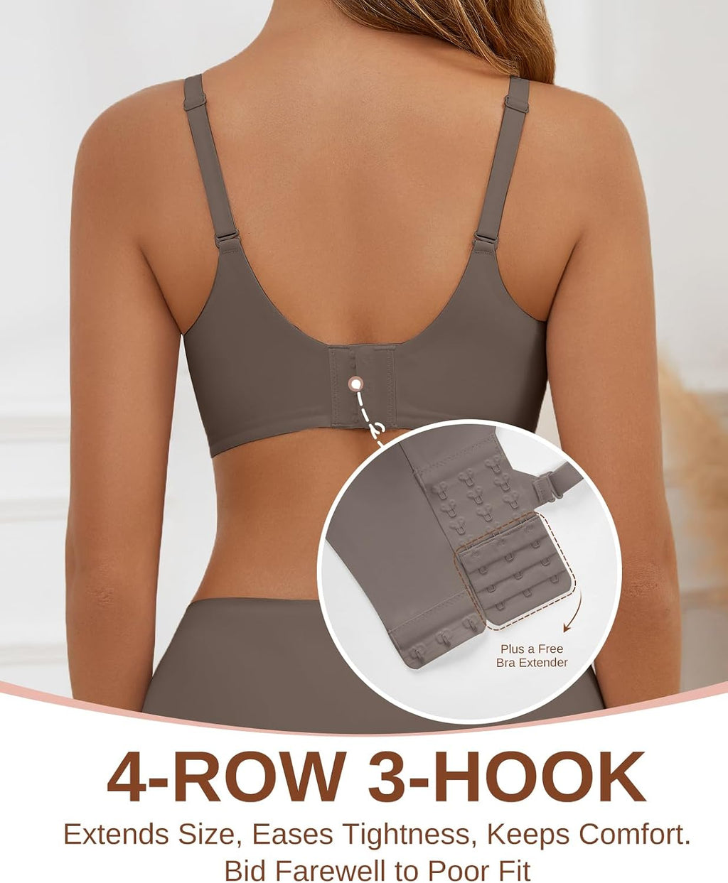Womens Wireless Jelly Bra Seamless Full Coverage Supportive Bralette