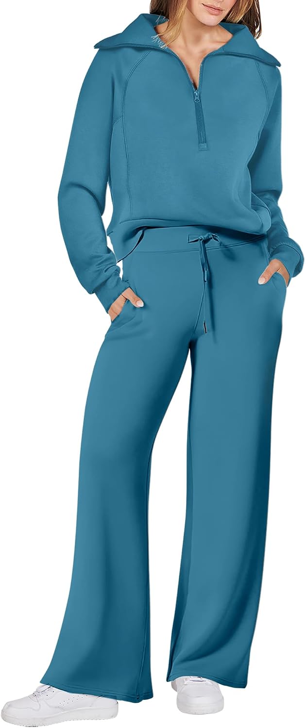 ANRABESS Women 2 Piece Set Sweatsuits Lounge Fall Outfits