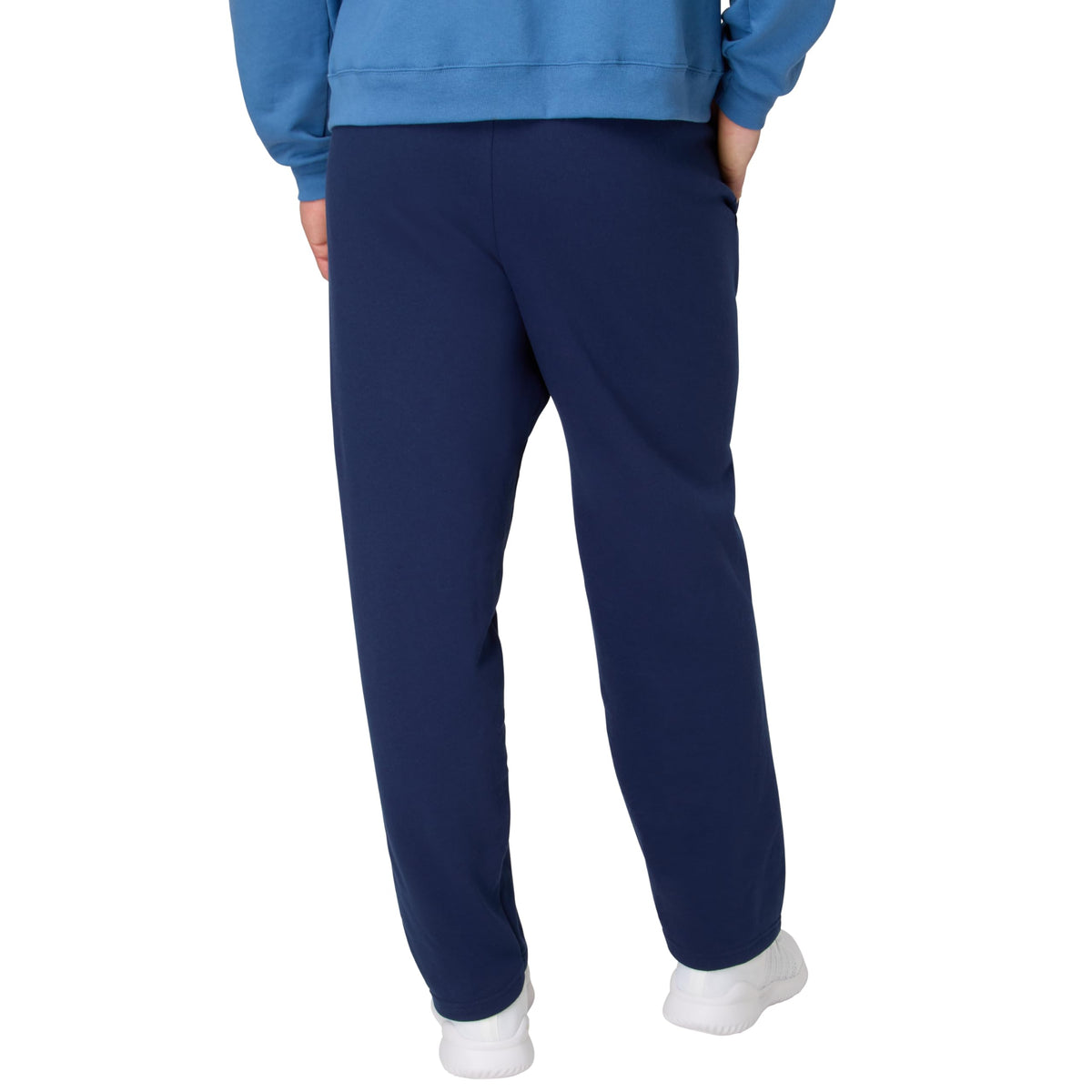 Hanes Men's EcoSmart Sweatpants, Athletic Lounge Pants with Pockets, Open Hem Bottom, Fleece Pants