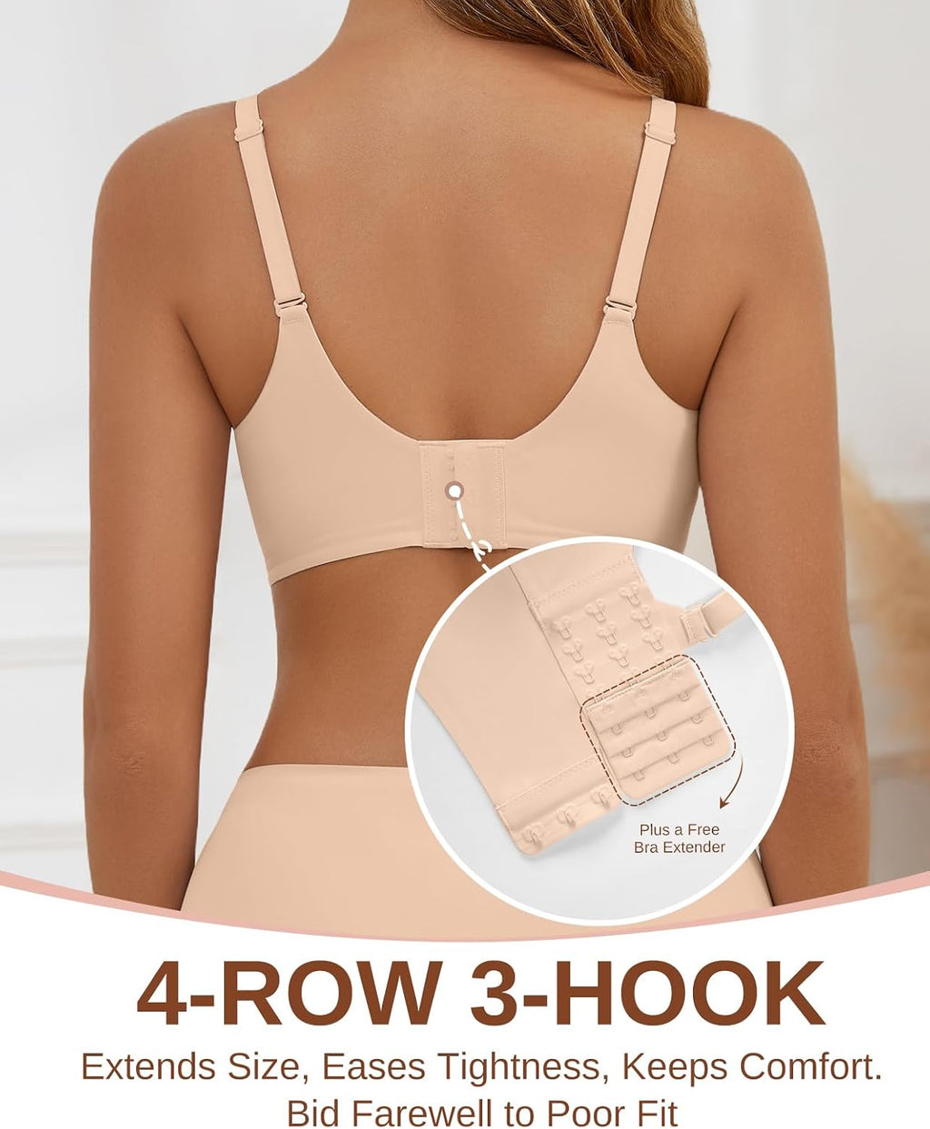 Womens Wireless Jelly Bra Seamless Full Coverage Supportive Bralette