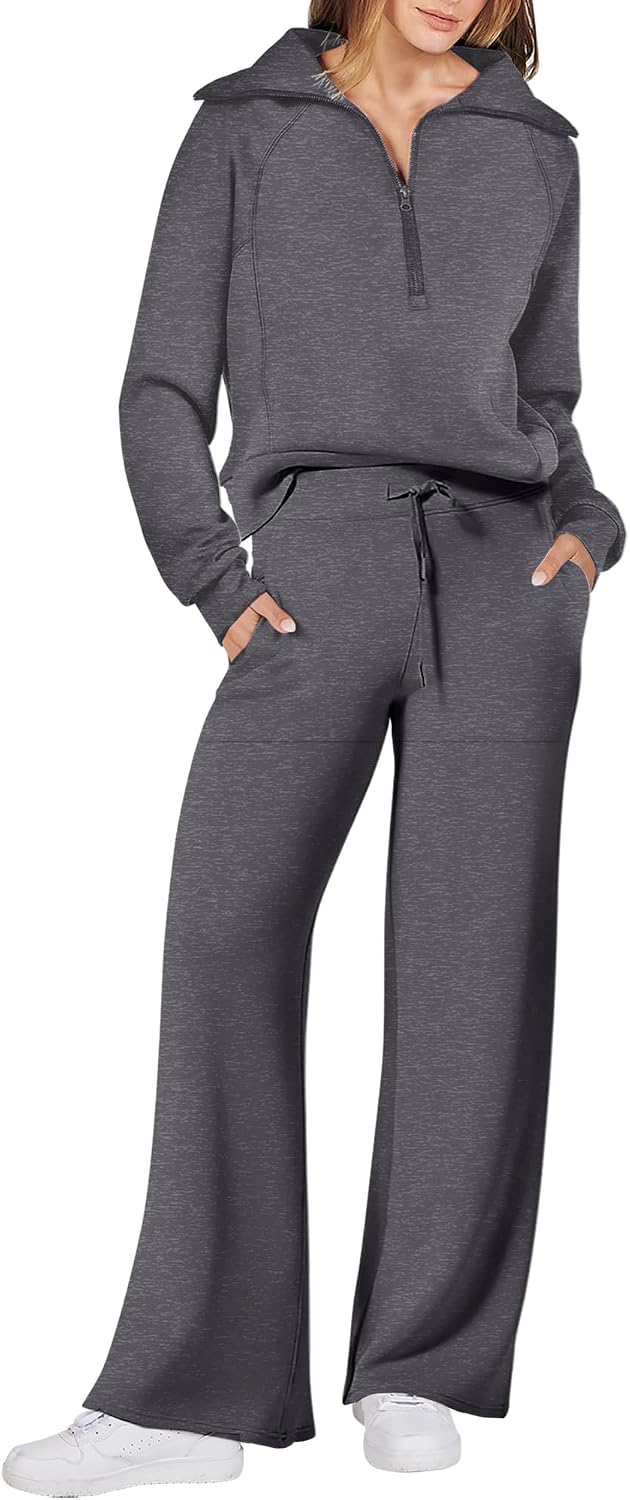ANRABESS Women 2 Piece Set Sweatsuits Lounge Fall Outfits