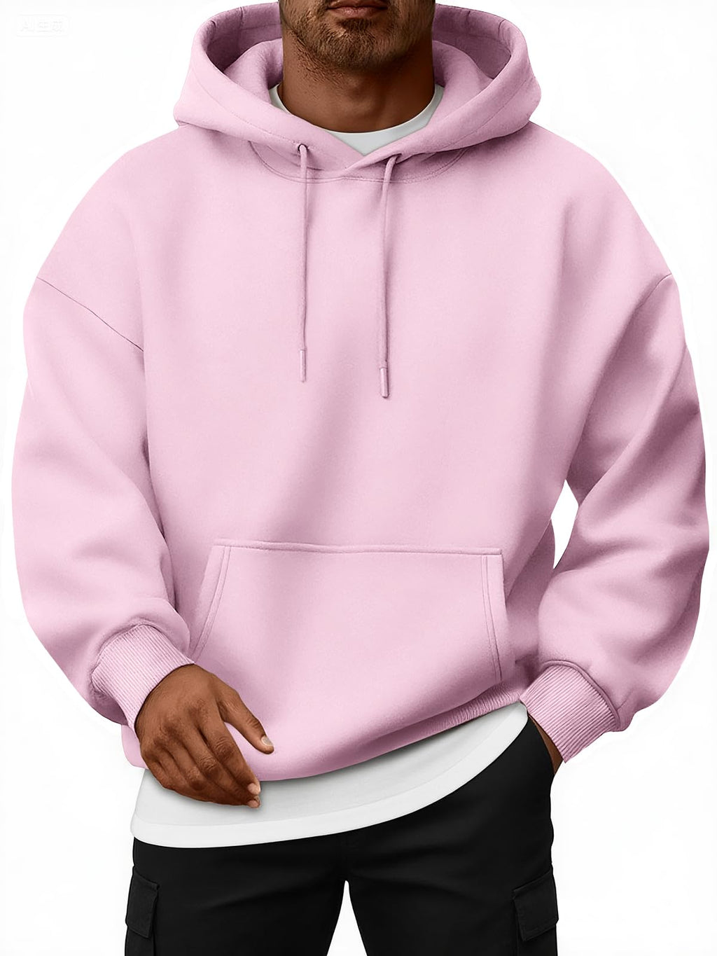 EFAN Mens Oversized Hoodies Fleece Lined Sweatshirts