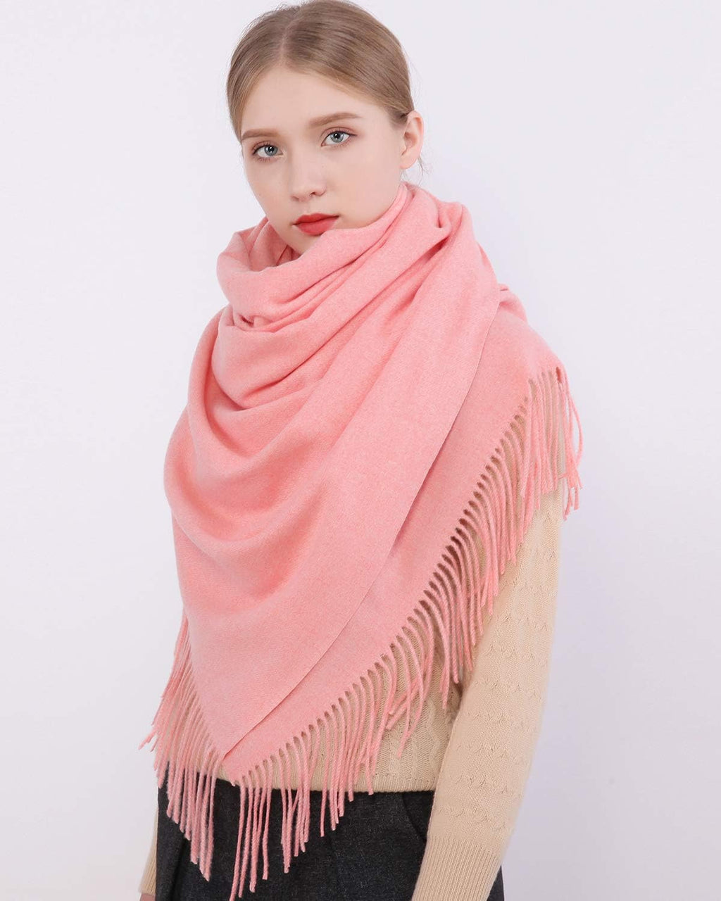 RIIQIICHY Winter Scarfs for Women Pashmina Shawls Wraps for Evening Dresses Large Warm Soft Scarves