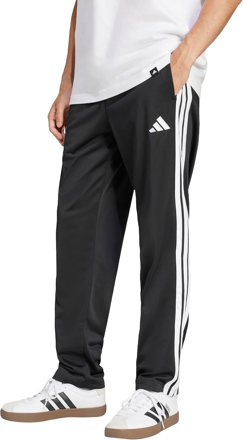 adidas Mens Dayready Open Hem Tracksuit Bottoms Casual - Black