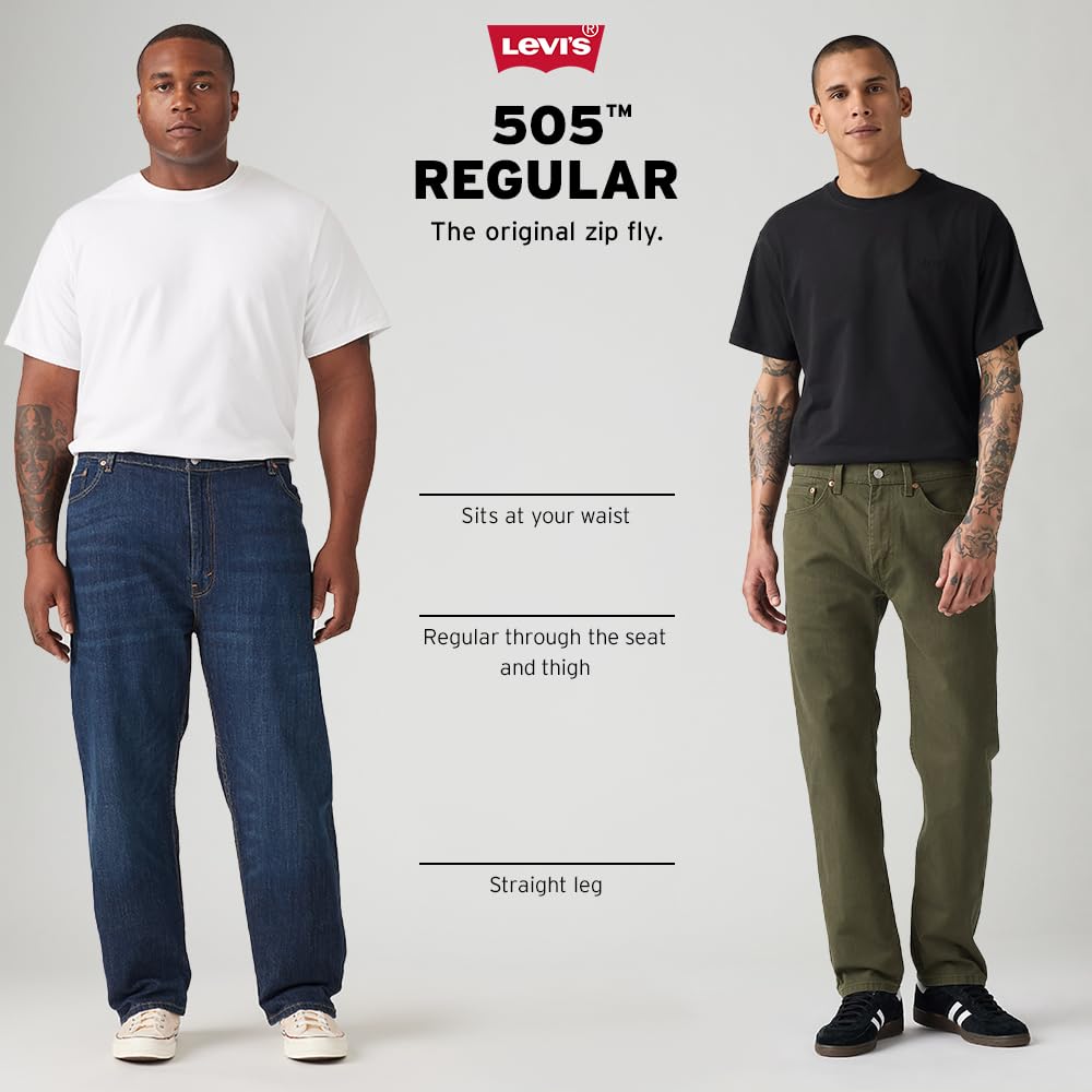 Levi's Men's 505 Regular Fit Jeans