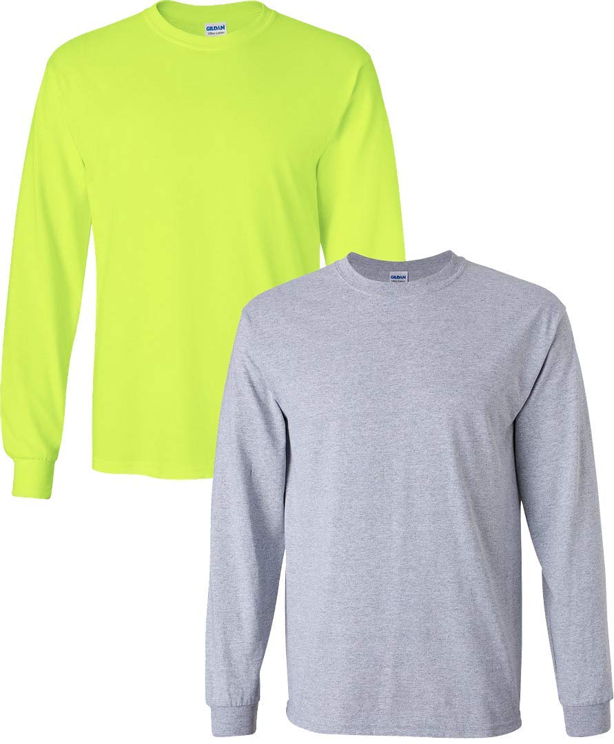 Gildan Adult Ultra Cotton Long Sleeve T-Shirt, Style G2400, Multipack