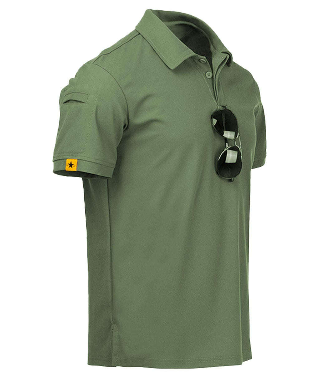 ZITY Mens Polo Shirt Short Sleeve Moisture Wicking Athletic Golf Polos