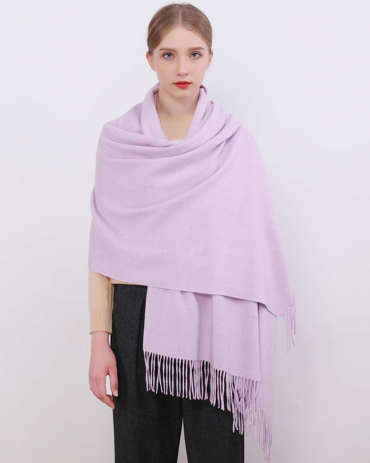 RIIQIICHY Winter Scarfs for Women Pashmina Shawls Wraps for Evening Dresses Large Warm Soft Scarves