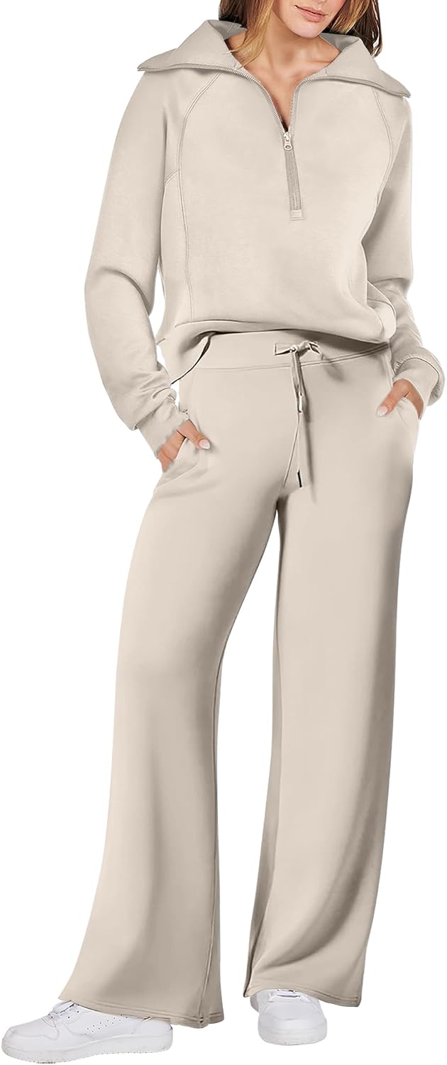ANRABESS Women 2 Piece Set Sweatsuits Lounge Fall Outfits