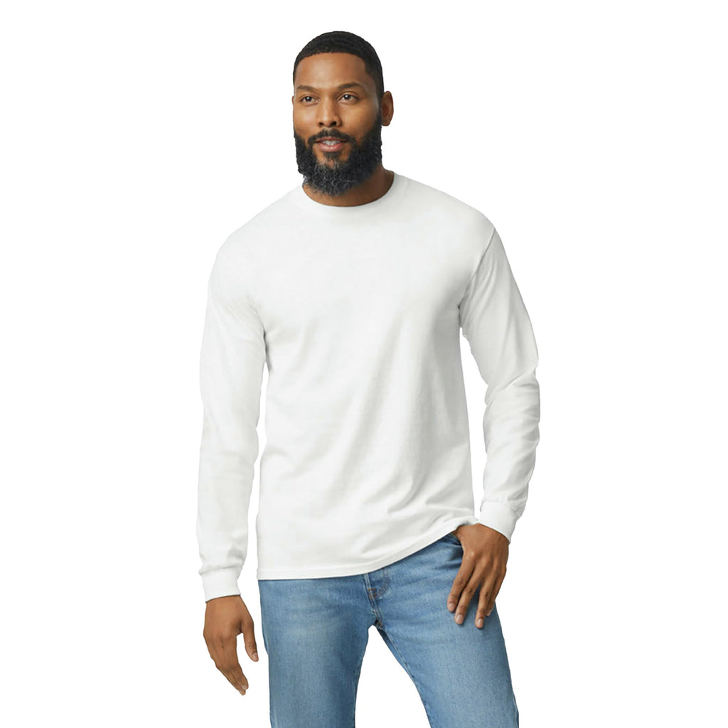 Gildan Adult Heavy Cotton Long Sleeve T-Shirt, Style G5400, 2-Pack