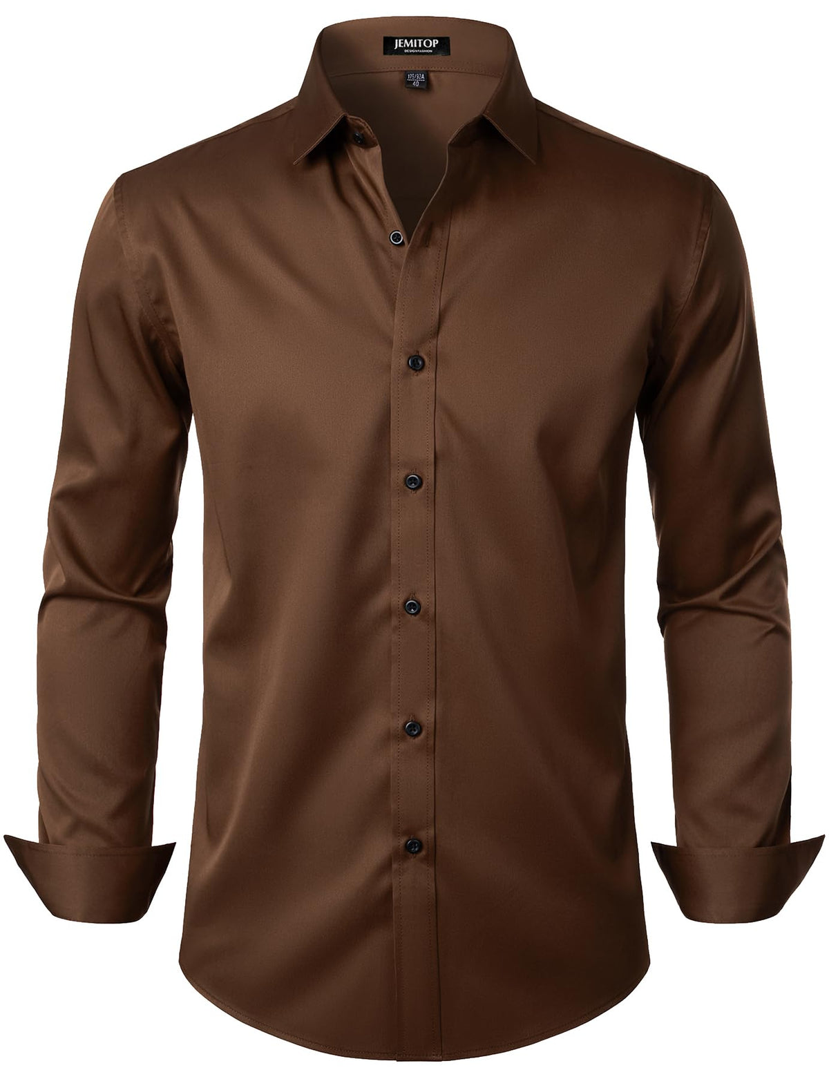 JEMITOP Mens Stretch Wrinkle Free Dress Shirts