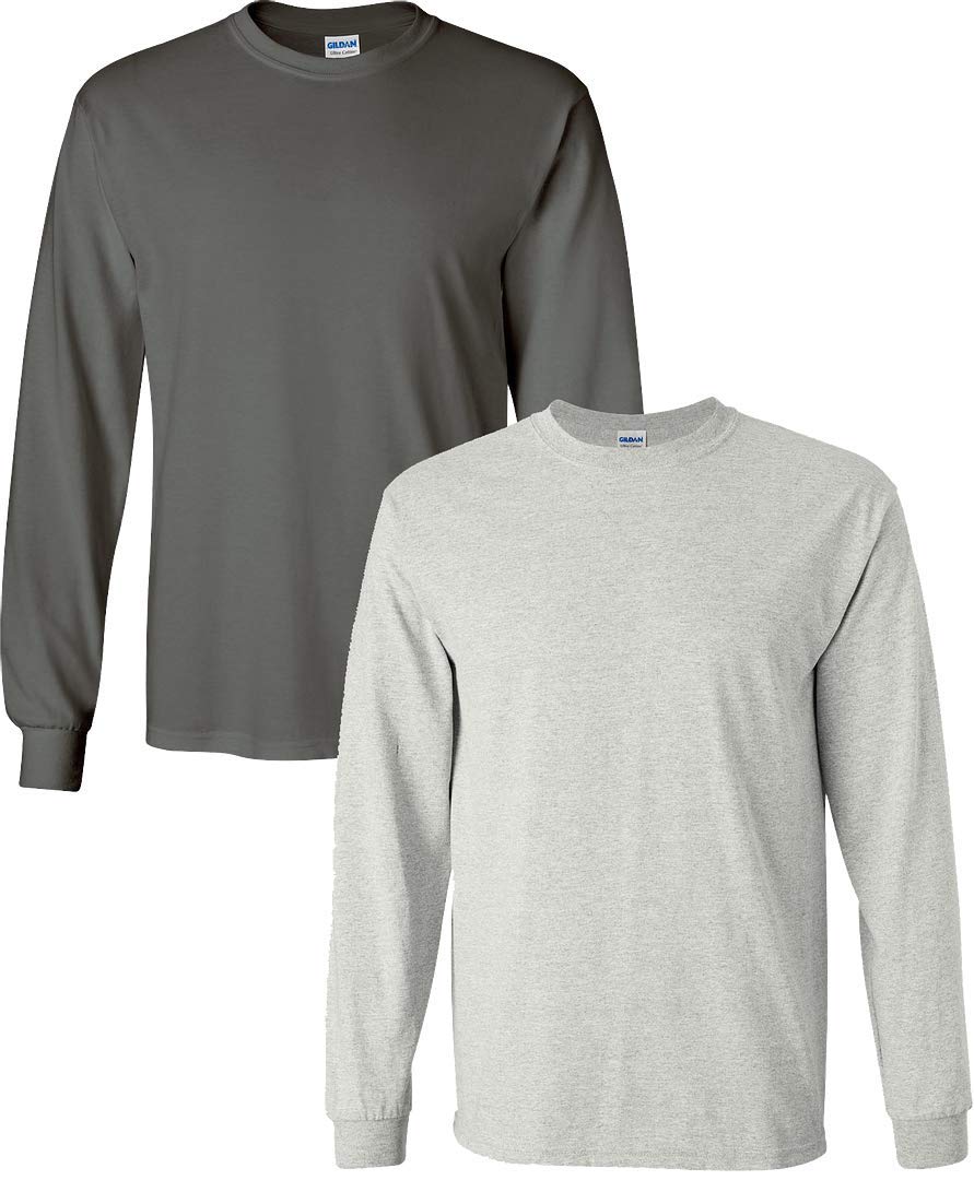 Gildan Adult Ultra Cotton Long Sleeve T-Shirt, Style G2400, Multipack