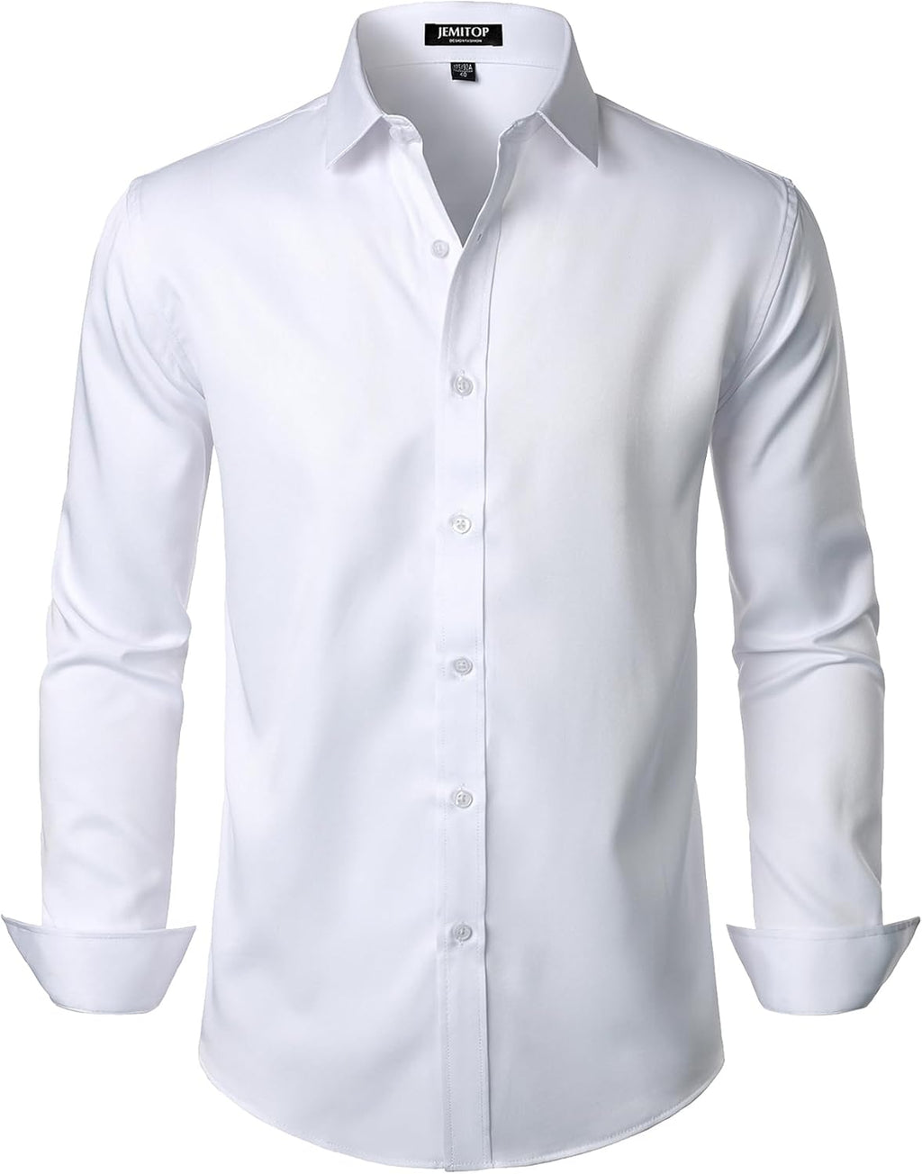 JEMITOP Mens Stretch Wrinkle Free Dress Shirts