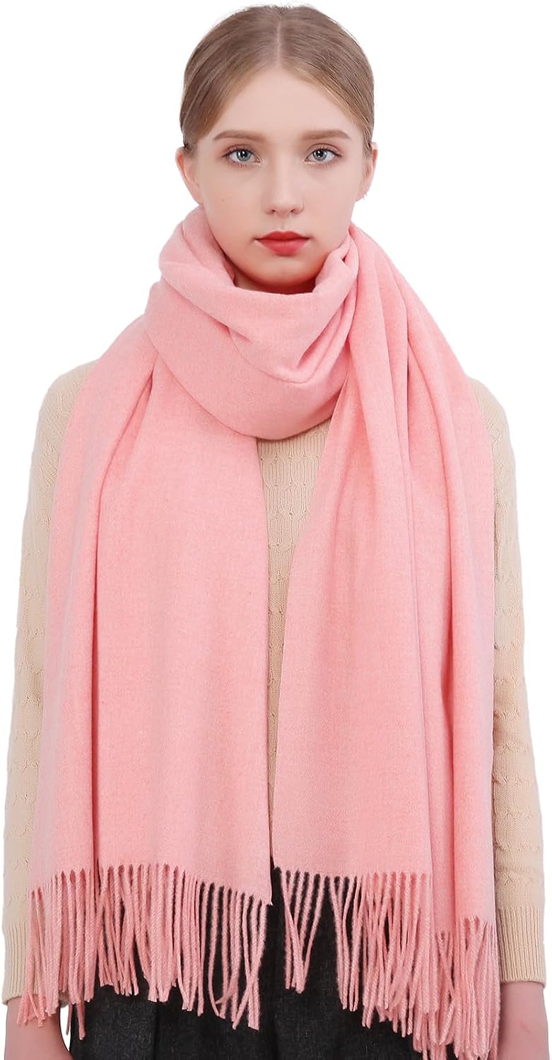 RIIQIICHY Winter Scarfs for Women Pashmina Shawls Wraps for Evening Dresses Large Warm Soft Scarves
