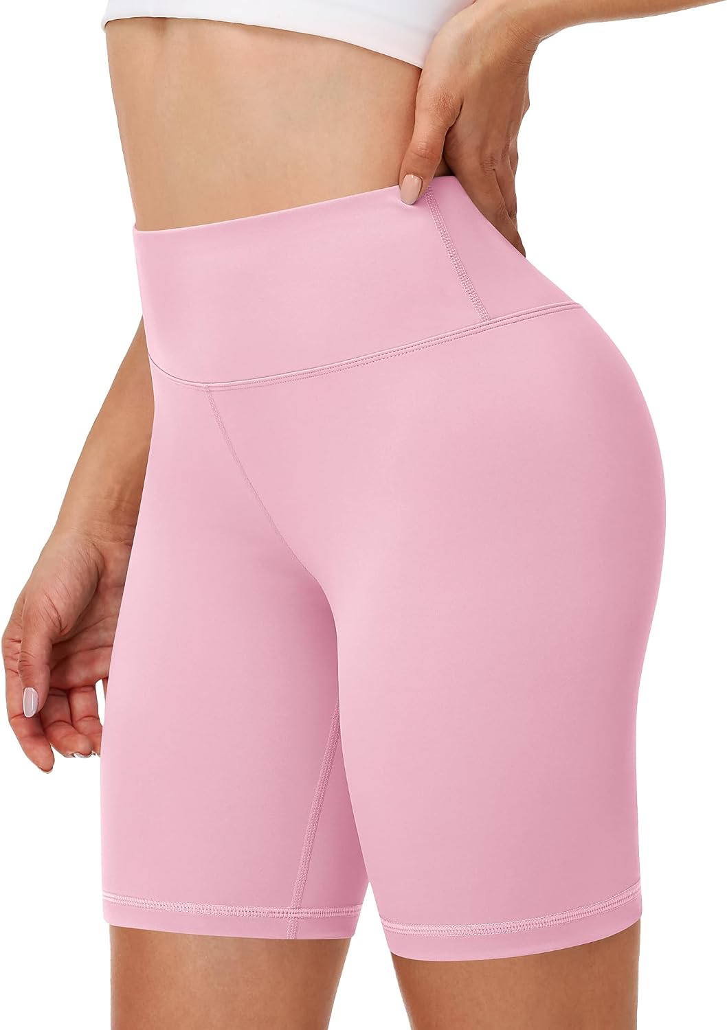 Runhit Women's Workout Biker Shorts - 3"/5"/8" High Waisted Tummy Control Spandex Booty Shorts for Volleyball Gym Yoga Dance
