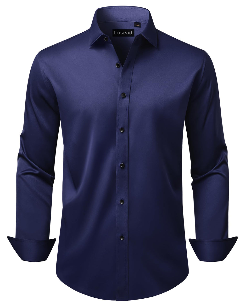 Men's Dress Shirts Long Sleeve Stretch Wrinkle Free Wedding Formal Business Button Down Shirt
