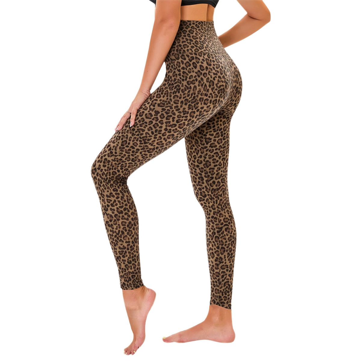 TNNZEET High Waisted Leggings for Women - No See Through Tummy Control Cycling Workout Yoga Pants with Pockets Reg & Plus