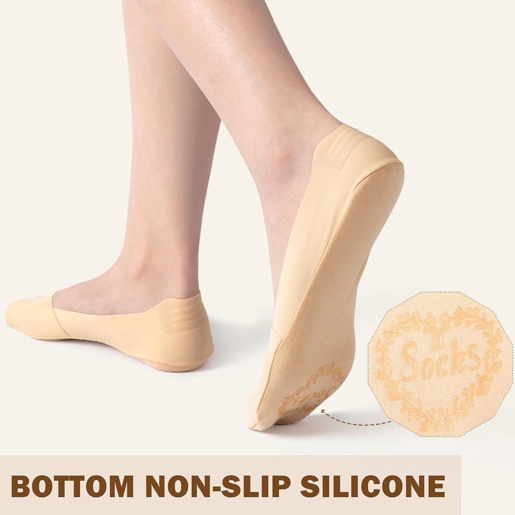 Sofier No Show Socks Womens,6 Pairs Non Slip Low Cut Invisible Liner